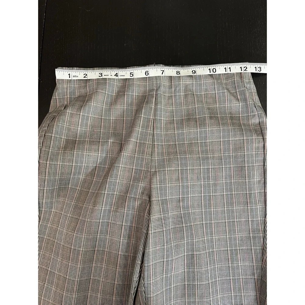 Rag & Bone Simone Plaid Ankle Pants Size 2 Cotton Blend Academia Preppy Back Zip